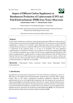 Impact of Different Carbon Supplement on Simultaneous Production