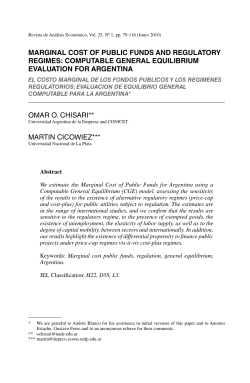 marginal cost of public funds and regulatory regimes