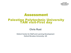 Assessment - Center for Excellence in Teaching and Learning