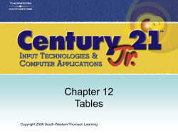 Century 21 Jr. Input Technologies and Computer Applications