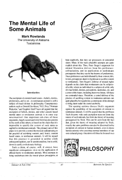 The Mental Life of Some Animals