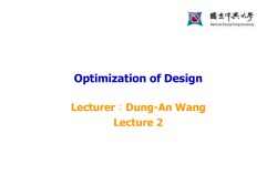 Optimization of Design