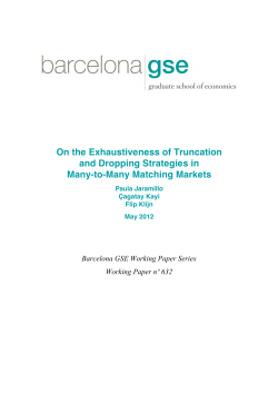 On the Exhaustiveness of Truncation and Dropping Strategies in