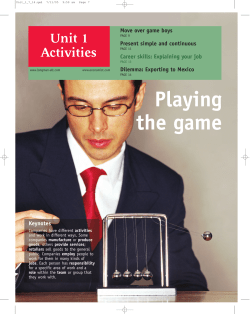 Playing the game