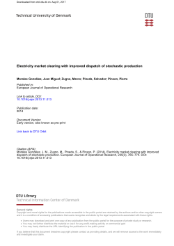 Electricity market clearing with improved dispatch of