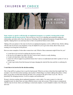 Decision making as a couple