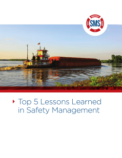 Top 5 Lessons Learned in Safety Management