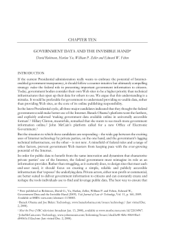 Government Data and the Invisible Hand