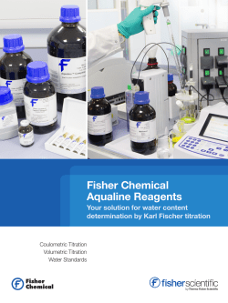 Fisher Chemical Aqualine Reagents
