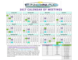 (ENONAC) holds its GENERAL MEETINGS on the second Tuesday