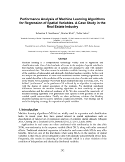 Performance Analysis of Machine Learning Algorithms for