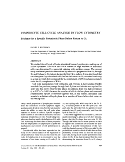 LYMPHOCYTE CELL-CYCLE ANALYSIS BY FLOW