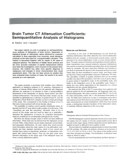 Brain Tumor CT Attenuation Coefficients: Semiquantitative Analysis