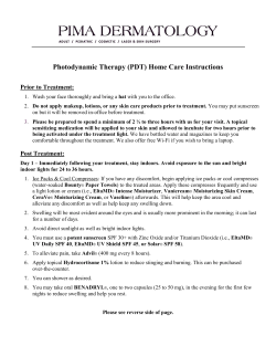 Photodynamic Therapy (PDT)