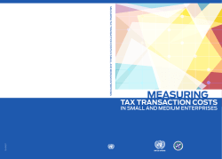 Measuring Tax Transaction Costs in Small and Medium Enterprises