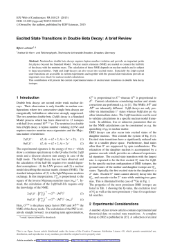 Excited State Transitions in Double Beta Decay