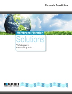 Membrane Filtration - Koch Membrane Systems