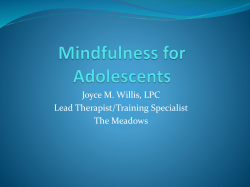 Mindfulness for Adolescents