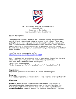 Cal Cycling Team Time Trial (Collegiate ONLY) March 18