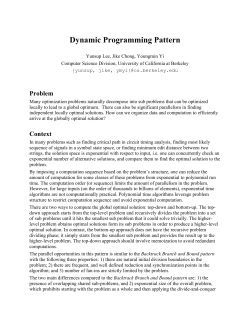 Dynamic Programming Pattern
