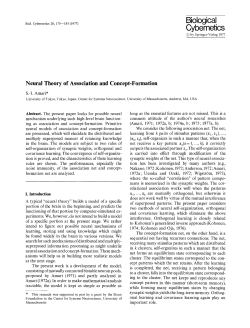 Neural theory of association and concept-formation
