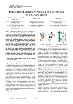 Impact Based Trajectory Planning of a Soccer Ball in a