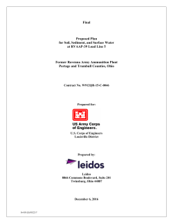 Final Proposed Plan for Soil, Sediment, and Surface Water at