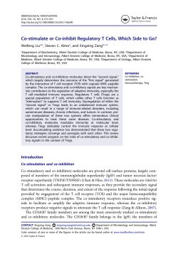 Co-stimulate or Co-inhibit Regulatory T Cells, Which Side to Go?