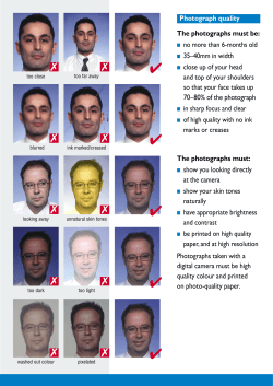 Photography Guidelines