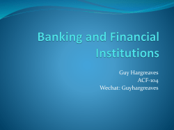 The business of commercial banking