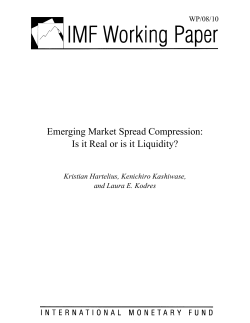 Emerging Market Spread Compression