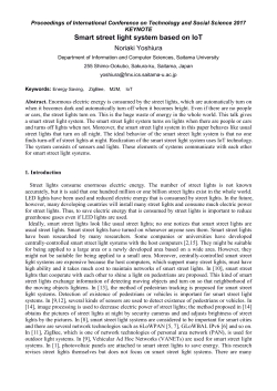 Smart street light system based on IoT