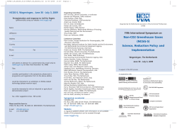 Non-CO2 Greenhouse Gases (NCGG-5) Science