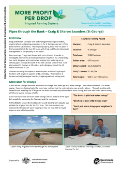 Saunders Pipes through the bank case study_Final