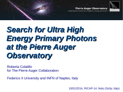 Search for Ultra High Energy Primary Photons at the Pierre Auger