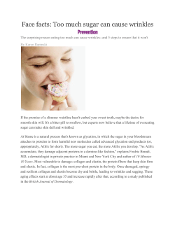 The good news about sugar-damaged skin: It`s never too late to turn
