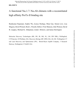 A functional NaV1.7-NavAb chimera with a reconstituted high affinity