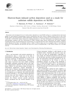 Electron-beam induced carbon deposition used as a mask