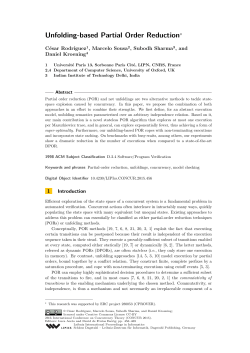Unfolding-based Partial Order Reduction - DROPS