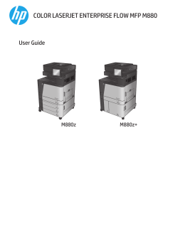 HP Color LaserJet Enterprise flow MFP M880 User Guide
