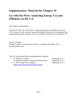 Analyzing Energy Use and Efficiency in the US