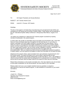 the announcement - The International System Safety