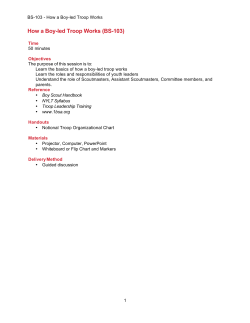 How a Boy-led Troop Works (BS-103)