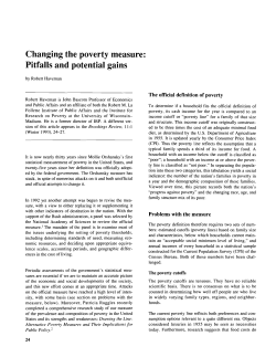 Changing the poverty measure: Pitfalls and potential gains