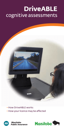 DriveABLE Cognitive Assessments
