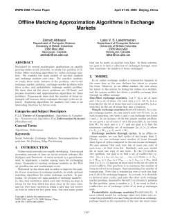 Offline Matching Approximation Algorithms in