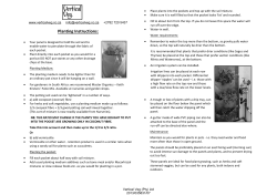 Planting Instructions