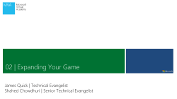02 &ndash; Expanding Your Game