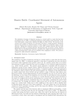 Massive Battle: Coordinated Movement of Autonomous Agents