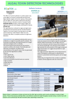 algal toxin detection technologies